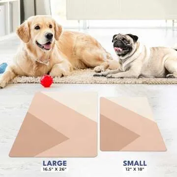 NALALAS Large Dog Mat for Food and Water, Cat Feeding Mat | Large Waterproof Dog Bowl Mat | Non-Slip Pet Food Mat for Floors | Dog Food Mats for Floors, Pet Mats for Food and Water | Easy to Clean