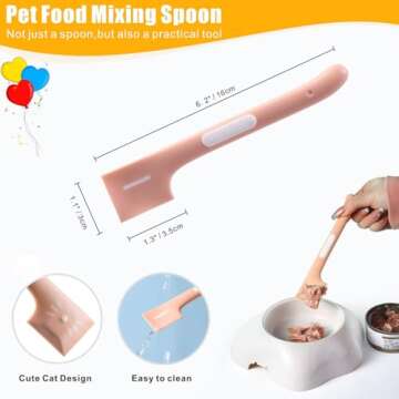 Idepet 4 Pack Cat Strip Feeder and Pet Food Mixing Spoon,3 Color Cats Stripe Squeeze Spoon Multifunctional Lickable Treat Feeding Dispenser for Cat Liquid Snack and Wet Food