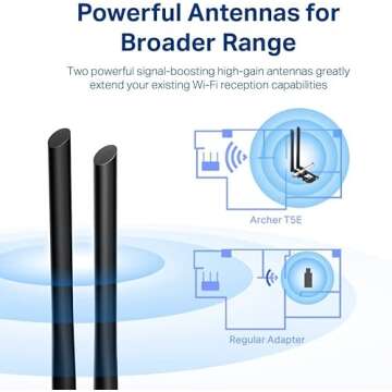 TP-Link AC1200 PCIe WiFi Card for PC (Archer T5E) - Bluetooth 4.2, Dual Band Wireless Network Card (2.4Ghz and 5Ghz) for Gaming, Streaming, Supports Windows 11/10, 8.1, 8, 7 (32/64-bit)