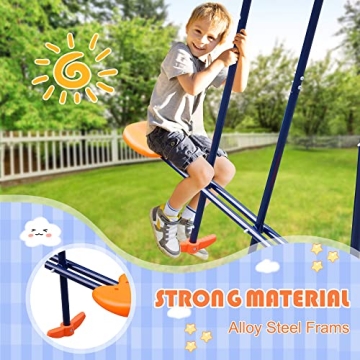 Nova Microdermabrasion Swing Set for Kids - Safe & Fun Outdoor Play