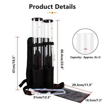 psler Dual Barrel Portable Backpack Dispenser Beverage Drink Beer Alcohol Dispenser for Party Outdoor