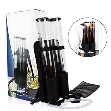 psler Dual Barrel Portable Backpack Dispenser Beverage Drink Beer Alcohol Dispenser for Party Outdoor
