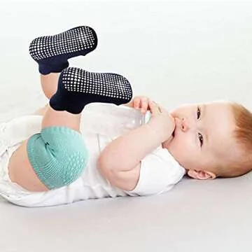 10 Pairs Baby Crawling Knee Pads and Socks Set
