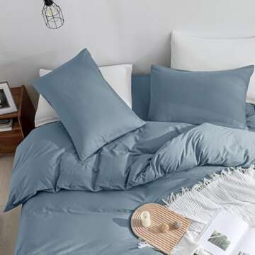 JELLYMONI Queen Size Cotton Duvet Cover Set - Soft & Stylish