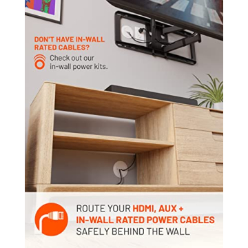 ECHOGEAR TV Cord Hider - Wall Cable Management Kit