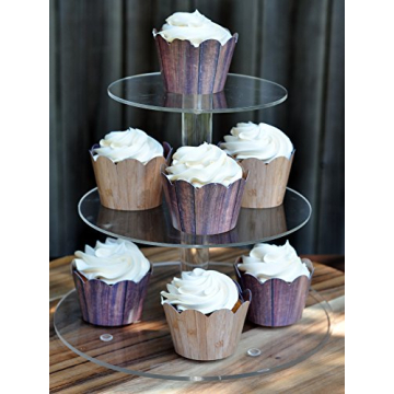 Woodgrain Cupcake Wrappers for Any Celebration
