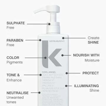 KEVIN.MURPHY COOL.ANGEL - Cool Ash Colour Enhancing Shine Treatment - Thickening Spray - For Blonde, Brown & Grey Colour Hair - Paraben Free Hair Care - 250 mL / 8.4 fl oz