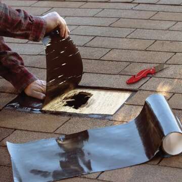 Flex Tape, 8 in x 5 ft, Clear, Original Thick Flexible Rubberized Waterproof Tape - Seal and Patch L...