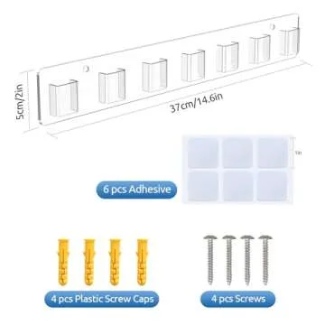 Meaocer Sunglasses Organizer 2 Pack, Wall Glasses Holder, Acrylic Sunglasses Display, Eyeglass Organizer for Multiple Glasses for Office & Home Decor, Unique Gifts for Husband, Women & Girls, Clear