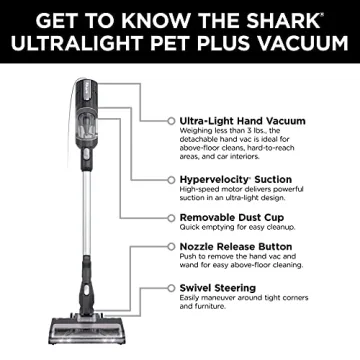 Shark HS152AMZ UltraLight Pet Plus Corded Vacuum