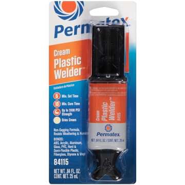 Permatex 84115 5-Minute Plastic Weld Adhesive - Fast and Strong Bonding