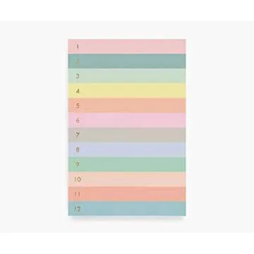 Rifle Paper Co. Large Memo Notepad | 65 Tear-Off Pages, Featuring Featuring Garden Party Florals, Printed in Full Color and Foil Stamped (9" L × 6" W), Garden Party