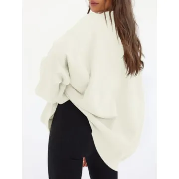 Trendy Fisoew Women's Oversized Half Zip Sweatshirt