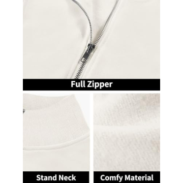 Trendy Fisoew Women's Oversized Half Zip Sweatshirt