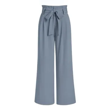 LILLUSORY Wide Leg Dress Pants - Elegant Summer Palazzo Style Fit