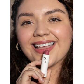 ILIA - Balmy Tint Hydrating Lip Balm | Non-Toxic, Cruelty-Free, Moisturizing + Sheer, Buildable Lip Color (Lullaby, 0.15 oz | 4.4 g)