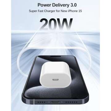 20W USB C Fast Charger for iPad Pro 13/12.9/11 inch, iPad Air 13/11 inch 5/4th Generation, iPad 10th...