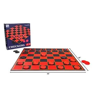 Fun Foldable Checkers Board Game for Kids and Family