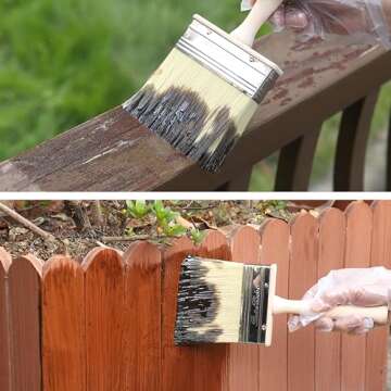 Bates Deck Stain Brush Set - Precision Staining Brushes