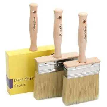 Bates Deck Stain Brush Set - Precision Staining Brushes