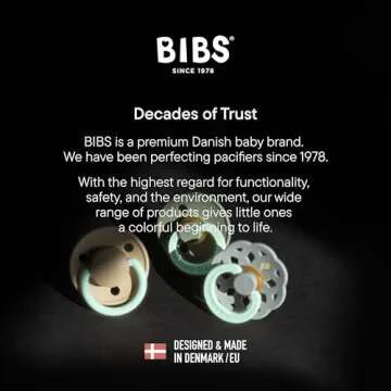 Stylish BIBS Natural Rubber Pacifiers for Babies