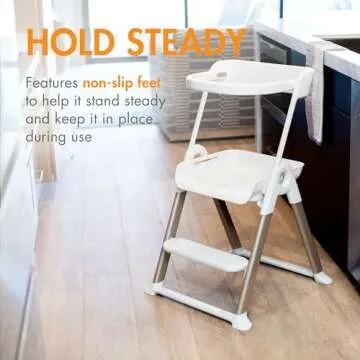 Boon Pivot Toddler Tower - Folding Step Stool for Kids