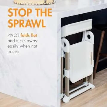 Boon Pivot Toddler Tower - Folding Step Stool for Kids
