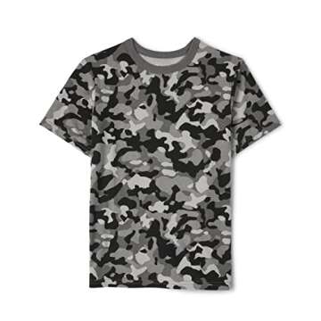 The Children's Place Boys Short Sleeve Camo T-Shirt, Camos, 7-8 US