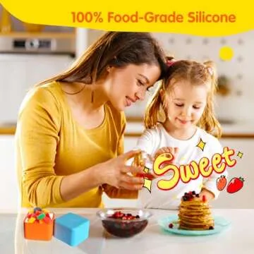 IELEK Silicone Lunch Box Dividers - Reusable, BPA-Free Accessories for Easy Meal Prep.