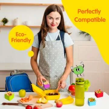IELEK Silicone Lunch Box Dividers - Eco-Friendly Bento Accessories
