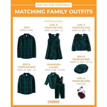 Gymboree,Holiday Dress,Forest Green,XSmall (Adult)