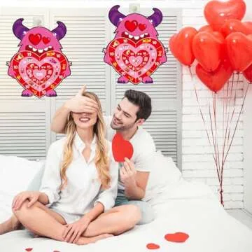 Chiazllta Valentine's Day Dart Board Set for Family Fun