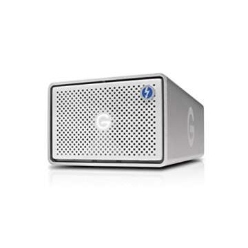G-Technology 8TB G-RAID with Thunderbolt 3, USB-C (USB 3.1 Gen 2), and HDMI, Removable Dual Drive St...