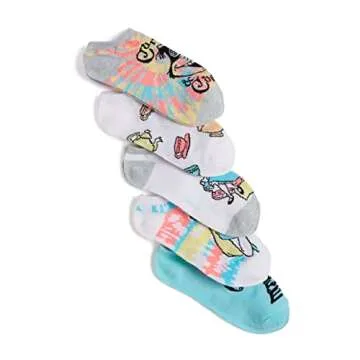 Disney womens Alice in Wonderland 5 Pack No Show Casual Sock, Grey, 9 11 US