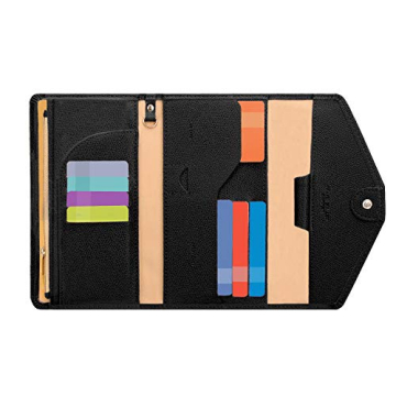 ZOPPEN Passport Holder, Rfid Blocking Passport Wallet (Ver.4) Travel Essentials for Flying Tri-fold ...