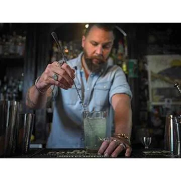 Barfly Teardrop Bar Spoon, End 11 13/16" (30 cm), Stainless Steel