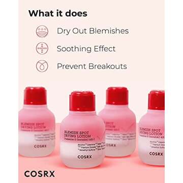 COSRX Acne Blemish Spot Drying Lotion 1.01 fl. oz / 30ml Dry and Reduce Blemish Spot, Pimple, Whitehead, Spot Treatment, Korean Skin Care