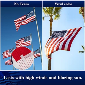 Durable American Flag 3x5 for Outdoor Use - Heavy Duty