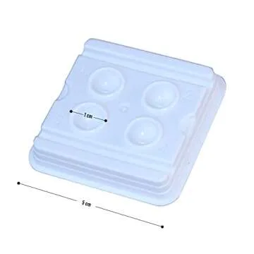 BRAWNA [ Deeper Wells ] 50 Pack Disposable PMU Pigment Tray with 4 Wells - Microblading Supplies - Pigment Cup for PMU Machine - Black