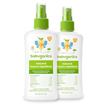 Babyganics Natural Insect Spray 6oz, Bug Protection for Kids