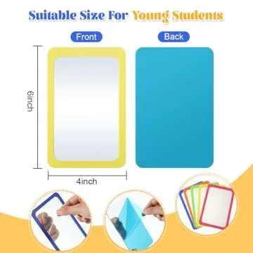 Dandat 10 Pcs Small Shatter Proof Mirrors for Child Kids Crafts Safety Unbreakable Non Broken Babies...