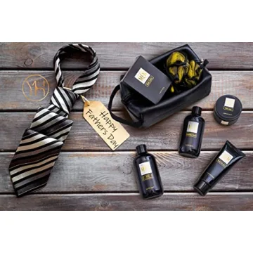 Sandalwood Amber Spa Gift Set for Men - 7 Pieces