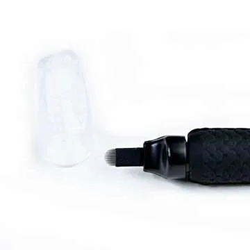 Mellie M Series Microblading Disposable Tools – 10 Piece Pack of 18 Pin U-Shape Microblading Pens – Thin & Sharp Microblading Eyebrow Supplies (U18 .18mm)