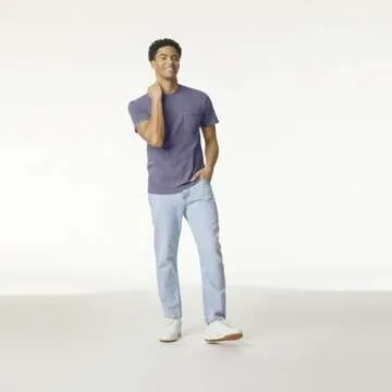 Comfort Colors Adult Short Sleeve Pocket Tee, Style G6030, Grey, Large