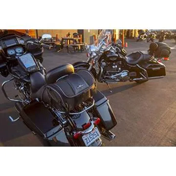 Nelson Rigg Route 1 Day Trip Backrest/Sissy Bar Rack Bag; Fits Harley Davidson, Indian, Yamaha & Suzuki Motorcycles