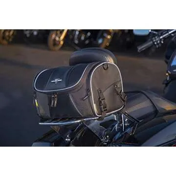 Nelson Rigg Route 1 Day Trip Backrest/Sissy Bar Rack Bag; Fits Harley Davidson, Indian, Yamaha & Suzuki Motorcycles