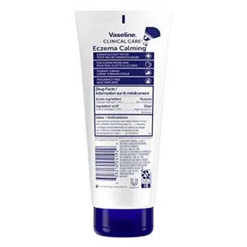 Vaseline Eczema Lotion, Calming Therapy Cream 2-Pack with Colloidal Oatmeal + Original Vaseline Lip ...