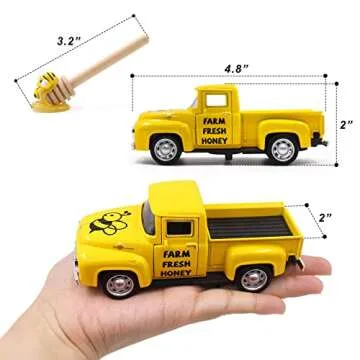 Huray Rayho Mini Yellow Truck with Faux Honey Dippers