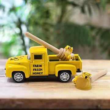 Huray Rayho Mini Yellow Truck with Faux Honey Dippers