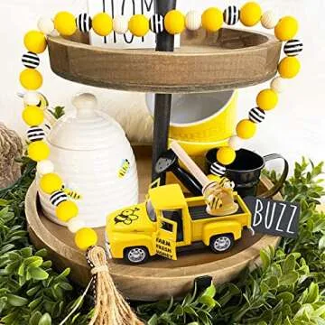 Huray Rayho Mini Yellow Truck with Faux Honey Dippers